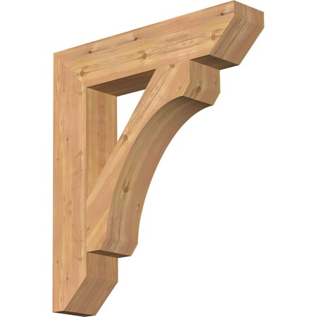 Ekena Millwork Legacy Slat Smooth Bracket, Western Red Cedar, 5 1/2"W x 28"D x 32"H BKT06X28X32LEC06SWR